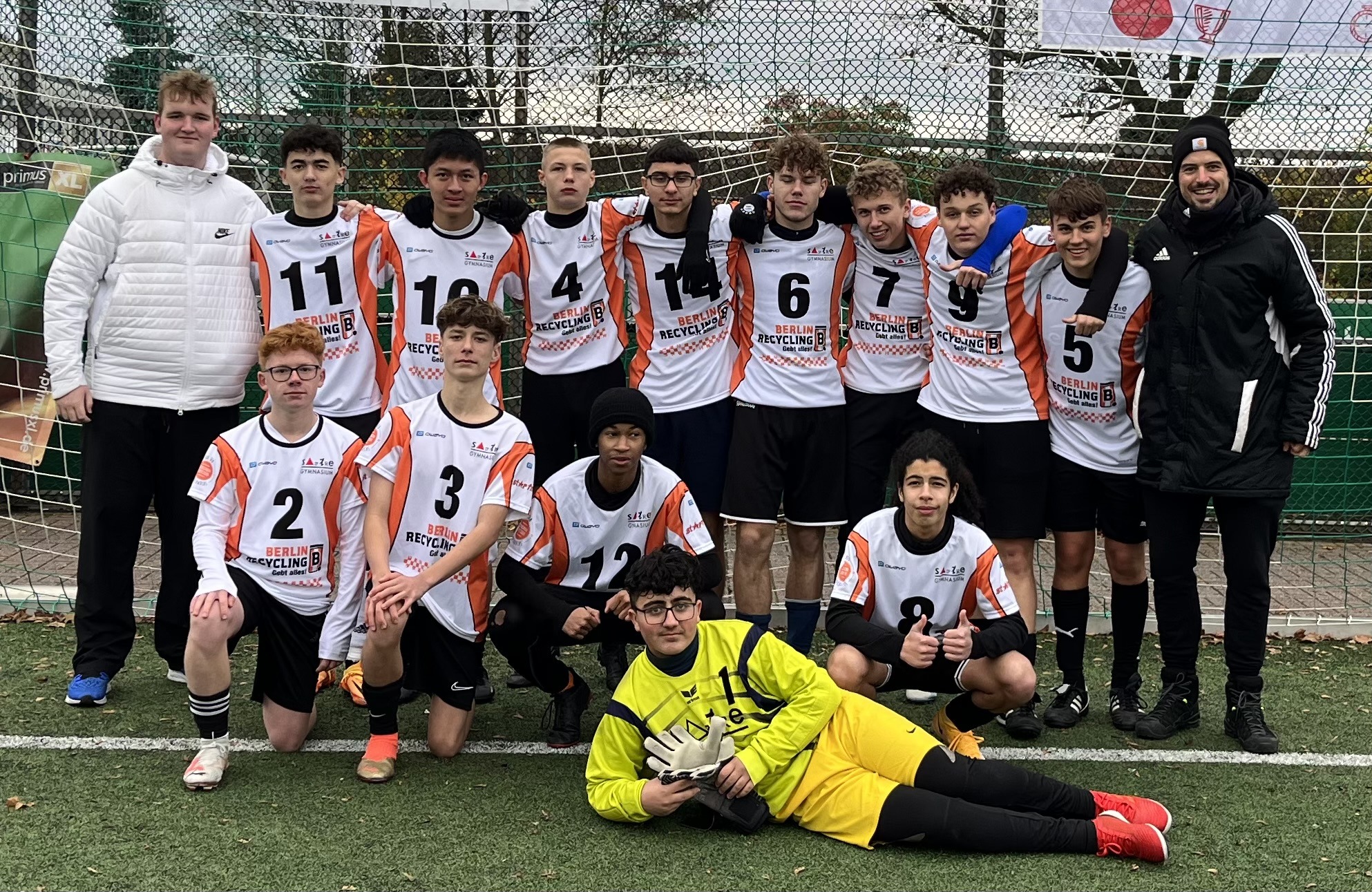 Fußballteam Sartre-Gymnasium — 3. Platz Bezirksfinale